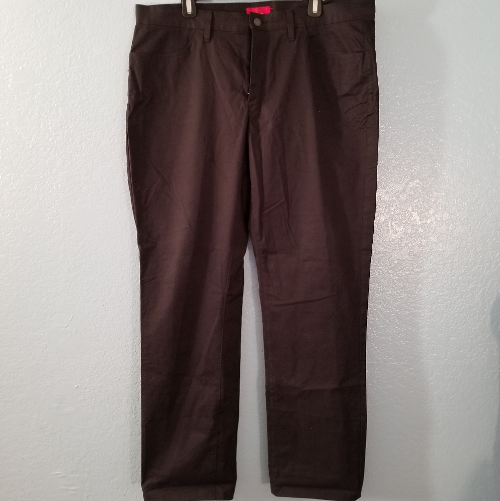 Alfani slim fit stretch men's black pants sz 38x32